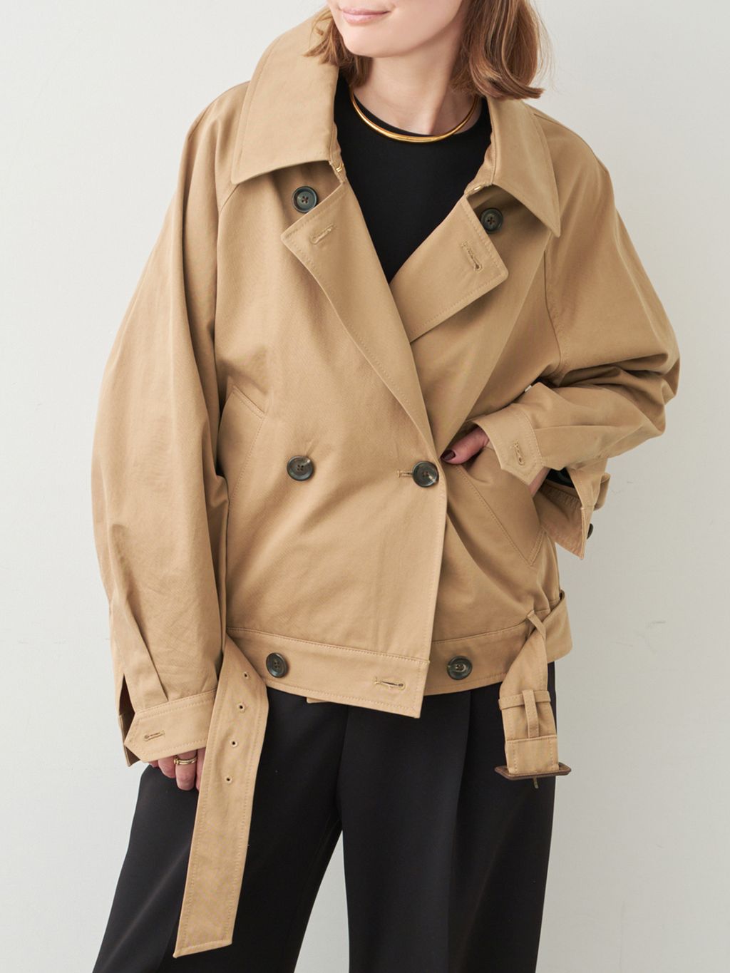 Deuxieme Classe SHORT トレンチコート Deuxieme Classe（ドゥーズィエムクラス） トレンチコート コート ジャケット・アウター