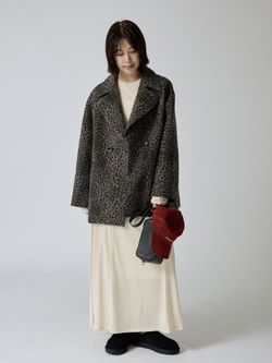 レオパードコートのコーディネートスナップ（sakurako）｜SLOBE IENA