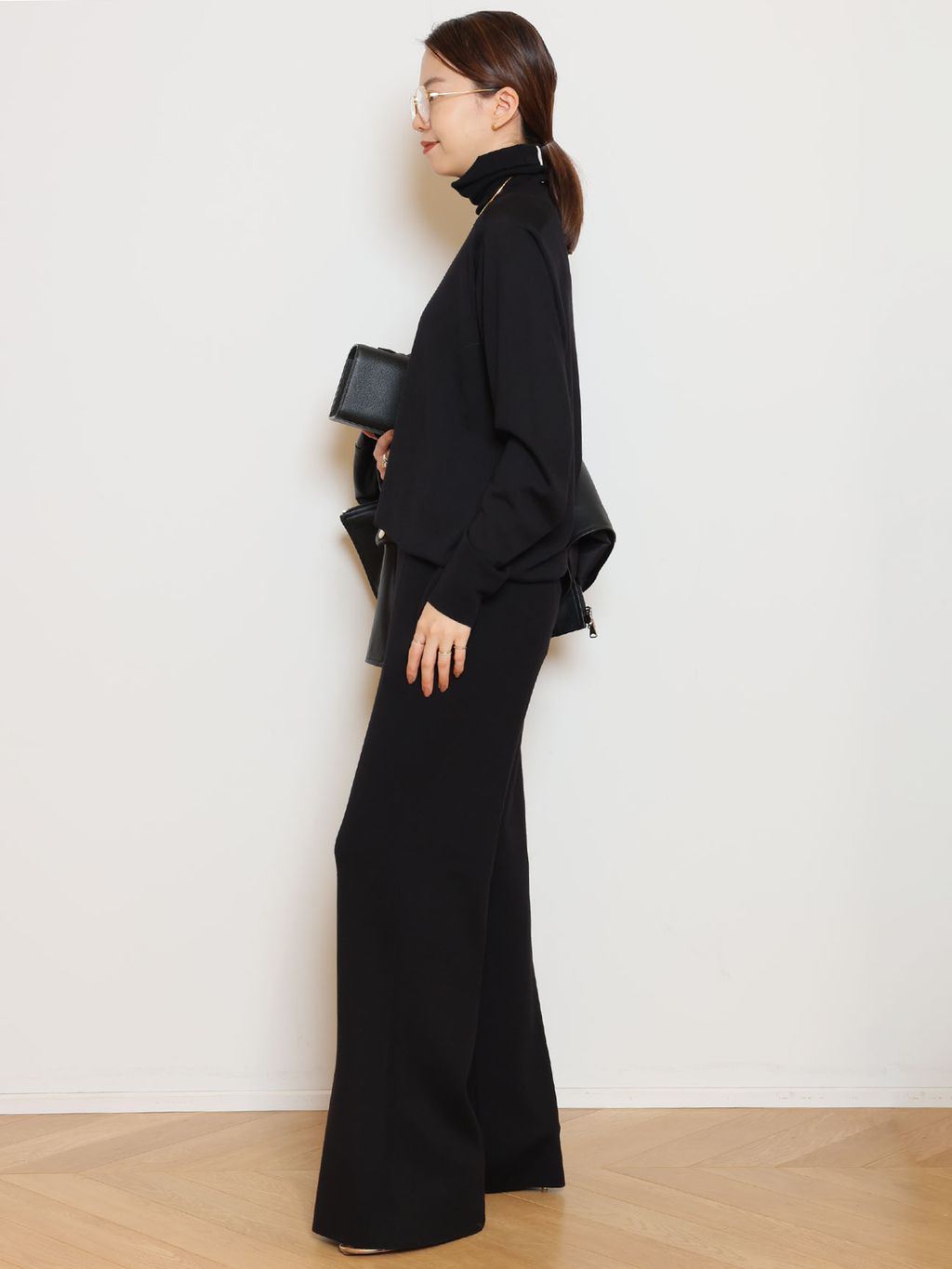 トップス MUSEDeuxieme Classe EMMETI/エンメティー】LAMB SKIN ブルゾンのコーディネートスナップ