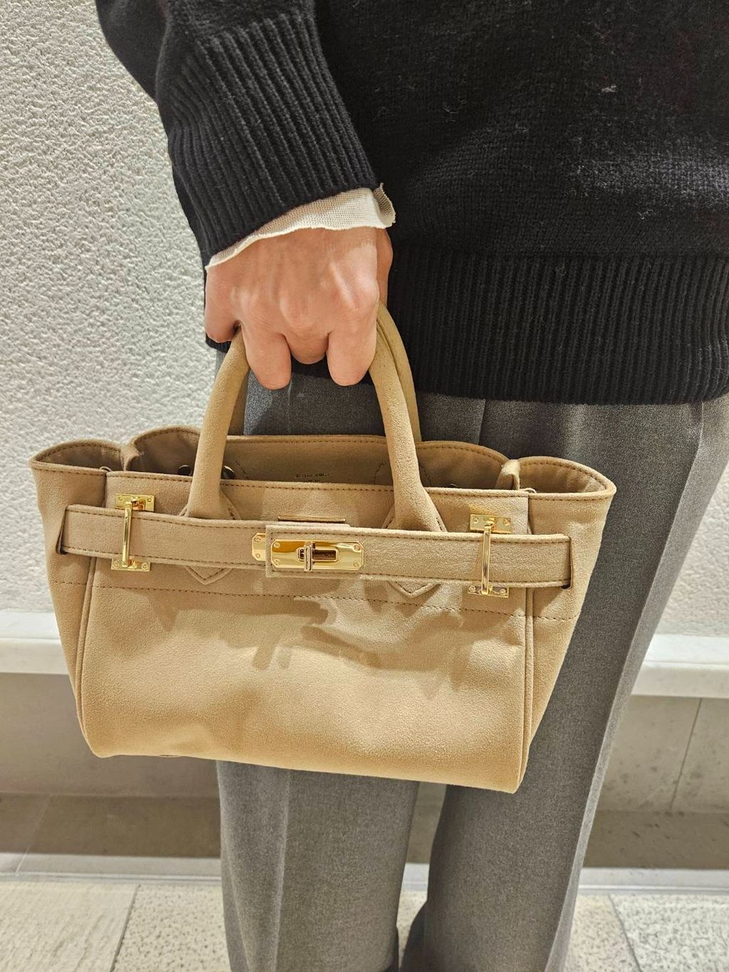 Spick&Span別注シータパランティカ フェイクスエードトートM新品 