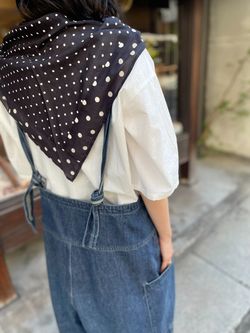 10OZデニムタックサロペットのコーディネートスナップ（A.Y）｜journal