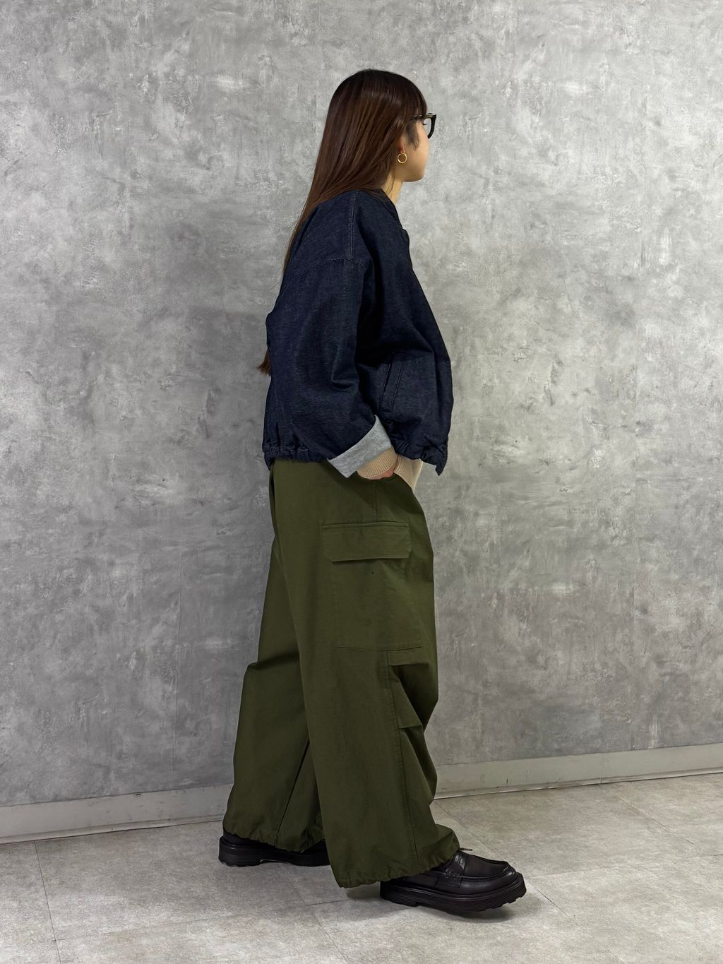 10OZデニム イージーブルゾンのコーディネートスナップ（A.O