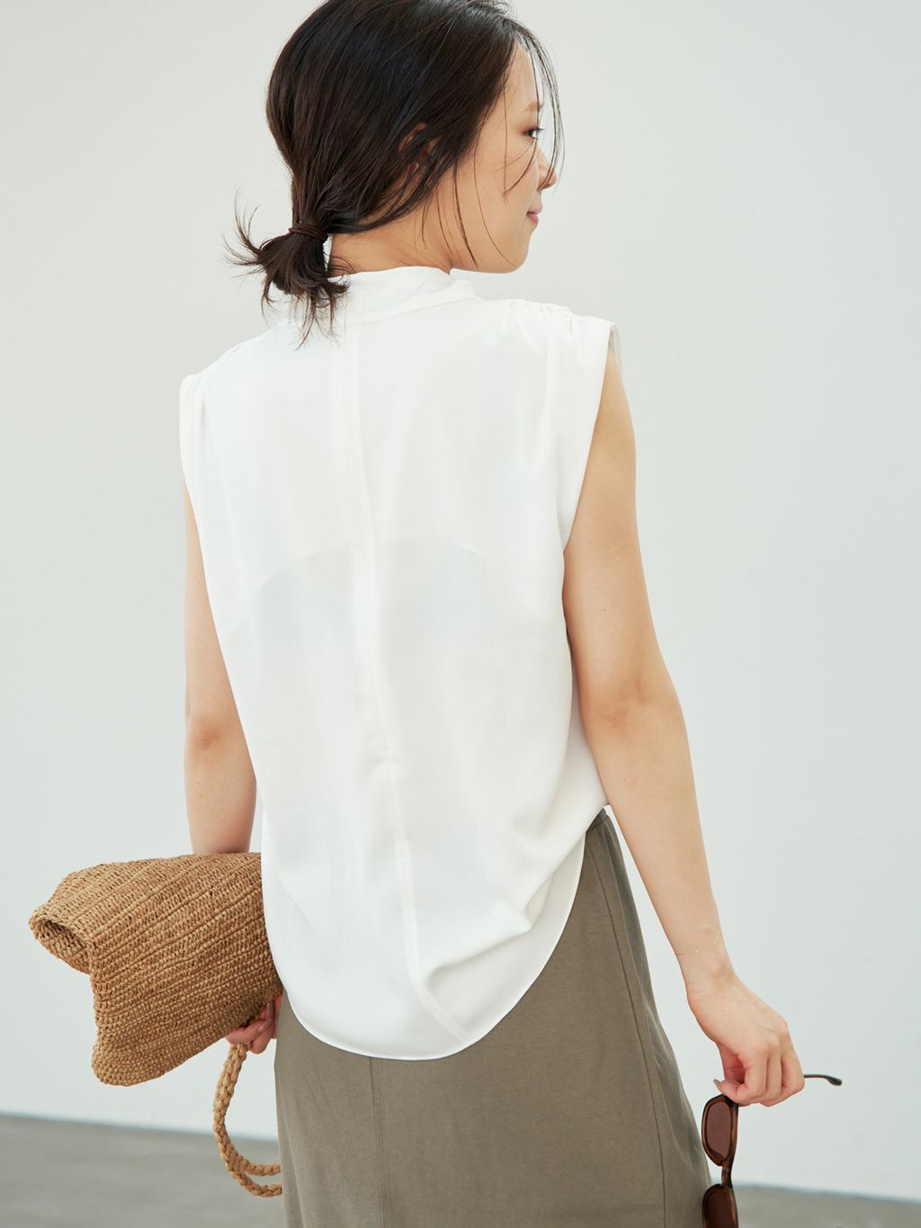 追加》RAFFIA BASKET バッグ 2のコーディネートスナップ（seri