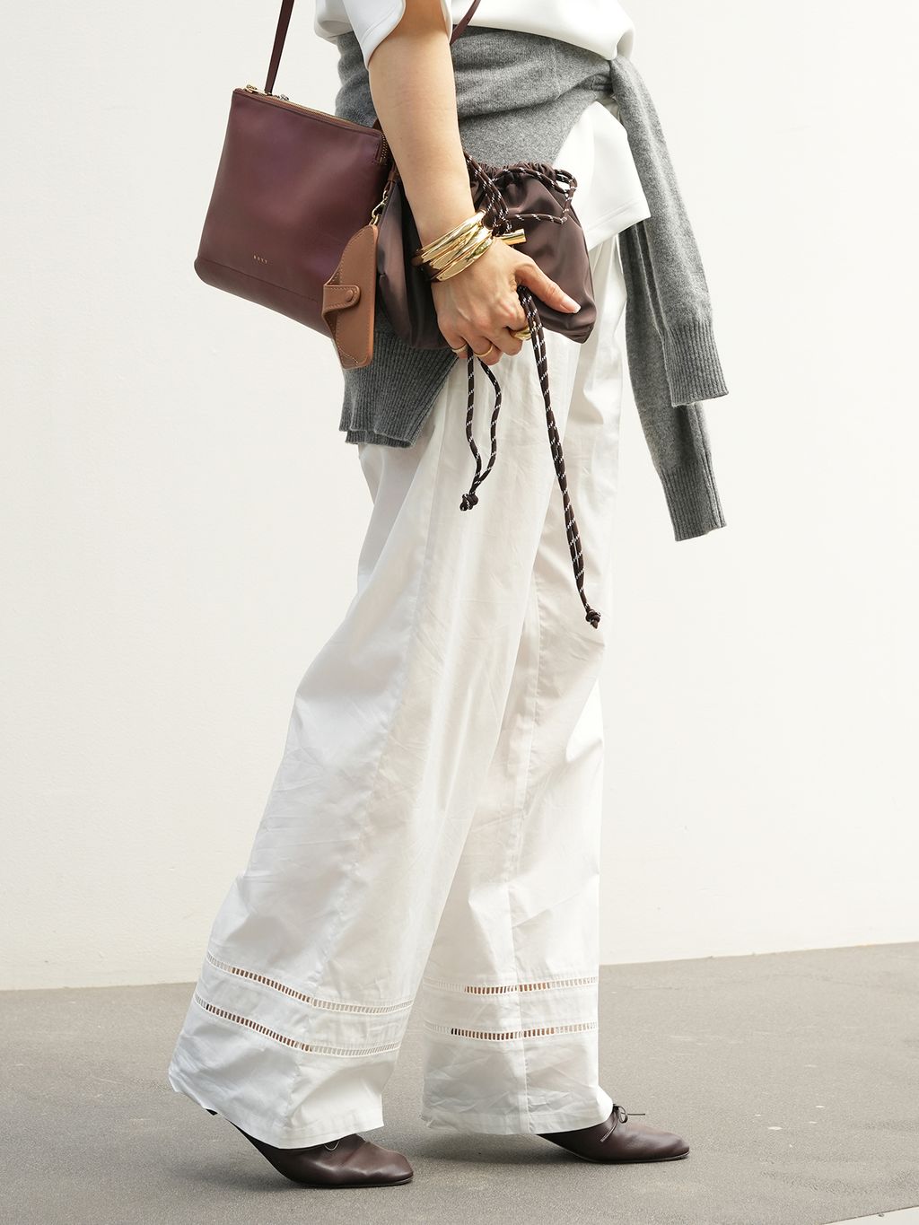 CELERI POCHETTE バッグのコーディネートスナップ（HIRO）｜Deuxieme