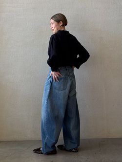 ジャーナルスタンダードラックス 13ozデニム　タックラウンドパンツ used 追加2》13OZデニム タックラウンドパンツのコーディネートスナップ（Y