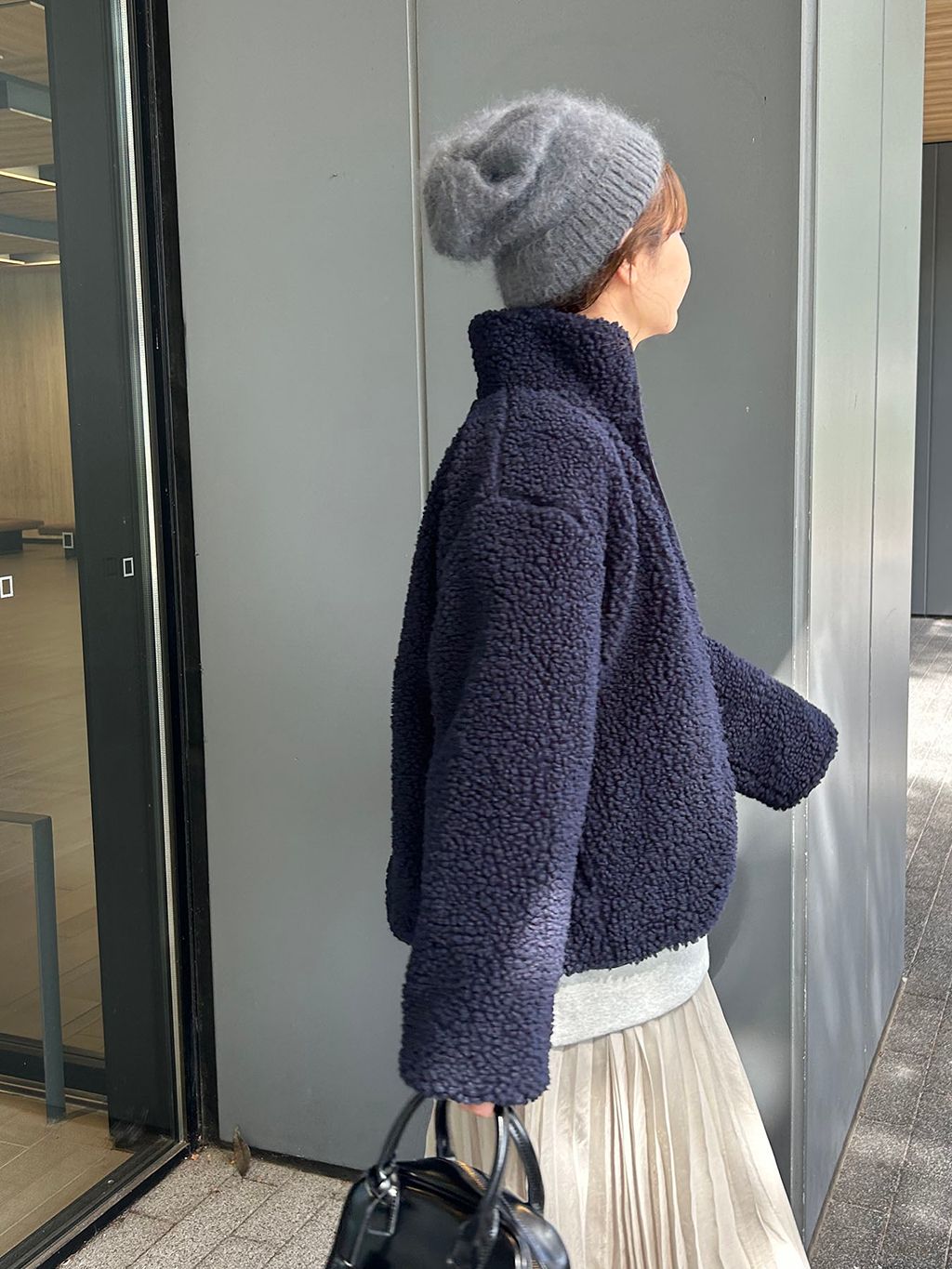 SLOBE IENA/斜め/ジップアップ/ブルゾン/ボア Champion/チャンピオン 
