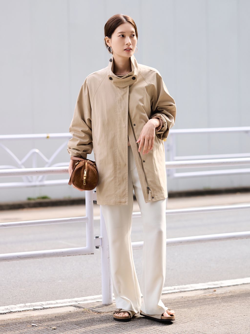 ≪追加≫撥水テントラインコートのコーディネートスナップ（minami