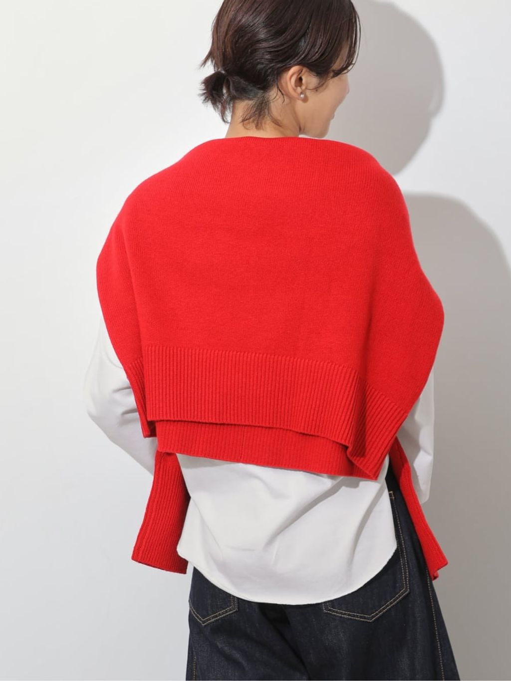 チャン様　カスタムL新品白赤ファイヤーフレイム長袖×ジーザスレッド 別注【MAKI×Champion/チャンピオン】ロングスリーブTEEの