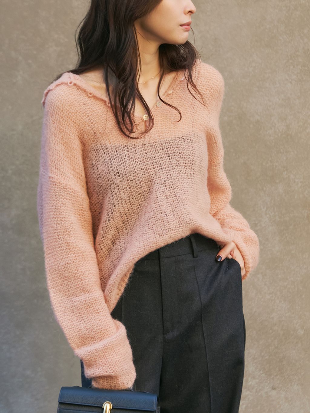 Plage ALPACA MIX BUTTON ニット　新品タグ付き 追加》ALPACA MIX BUTTON ニット 3のコーディネートスナップ（Nene