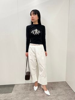 abc ポインテッドトゥ ミュール（ホワイト）（その他シューズ）｜EDIT