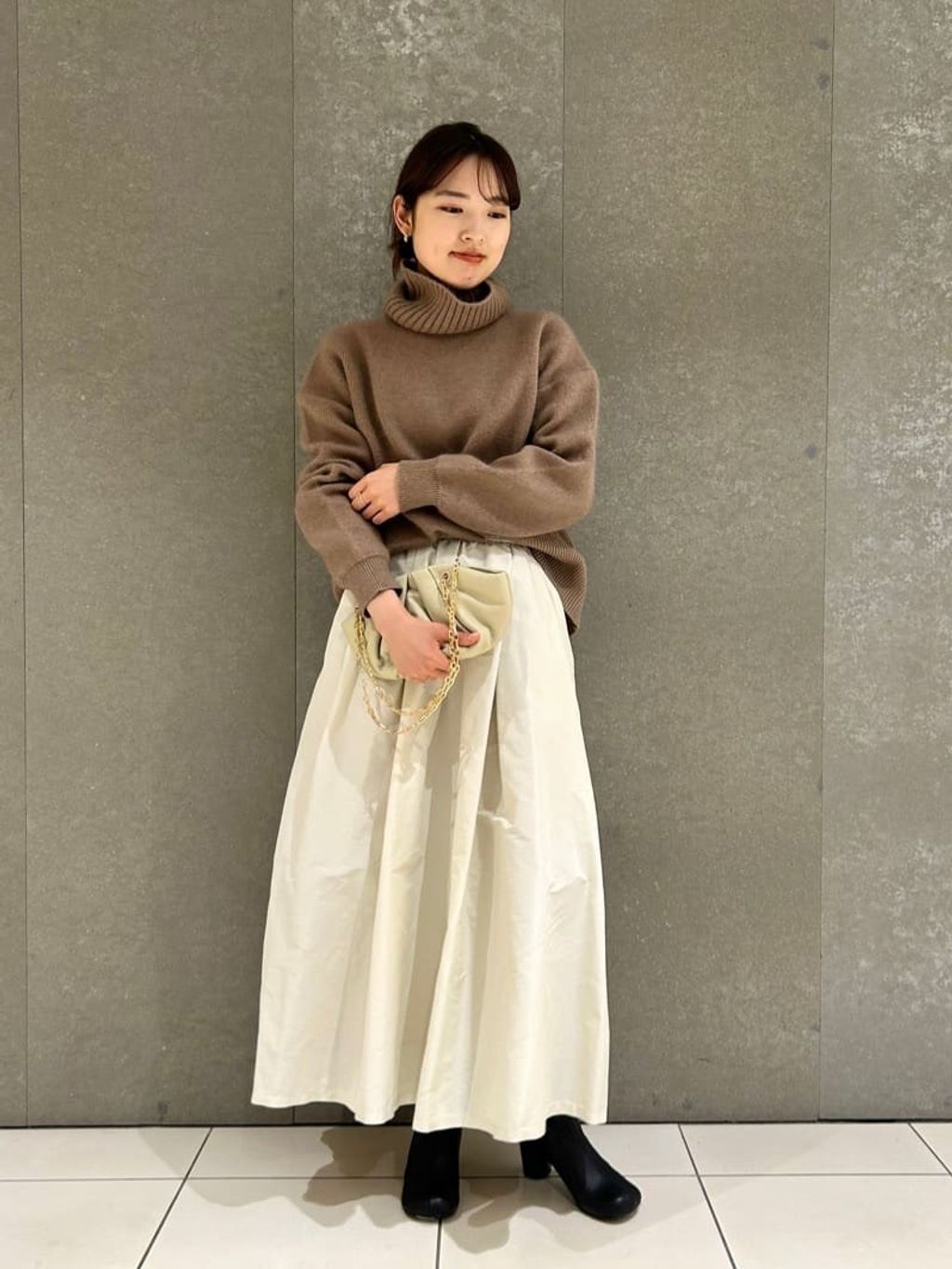 SLOBE IENA シャンブレータフタランダムタックスカート シャンブレータフタランダムタックスカート（その他スカート）｜SLOBE
