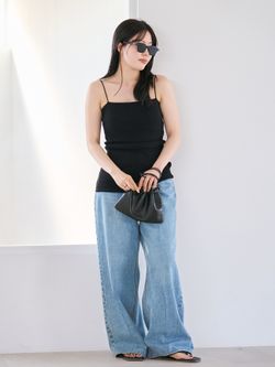 soft デニムパンツのコーディネートスナップ（risa）｜Plage