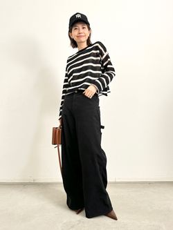 Border Sheer Knitのコーディネートスナップ（BUYER.Y）｜L