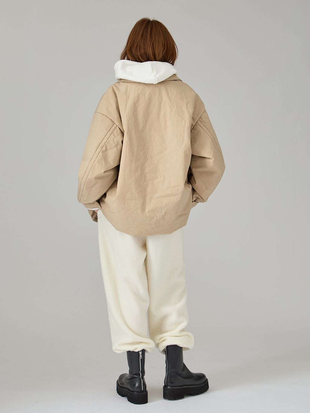 primaloft Cotton ナイロンブルゾンのコーディネートスナップ（VERMEIL