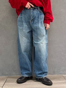 追加》13OZデニム タックラウンドパンツのコーディネートスナップ（M.M
