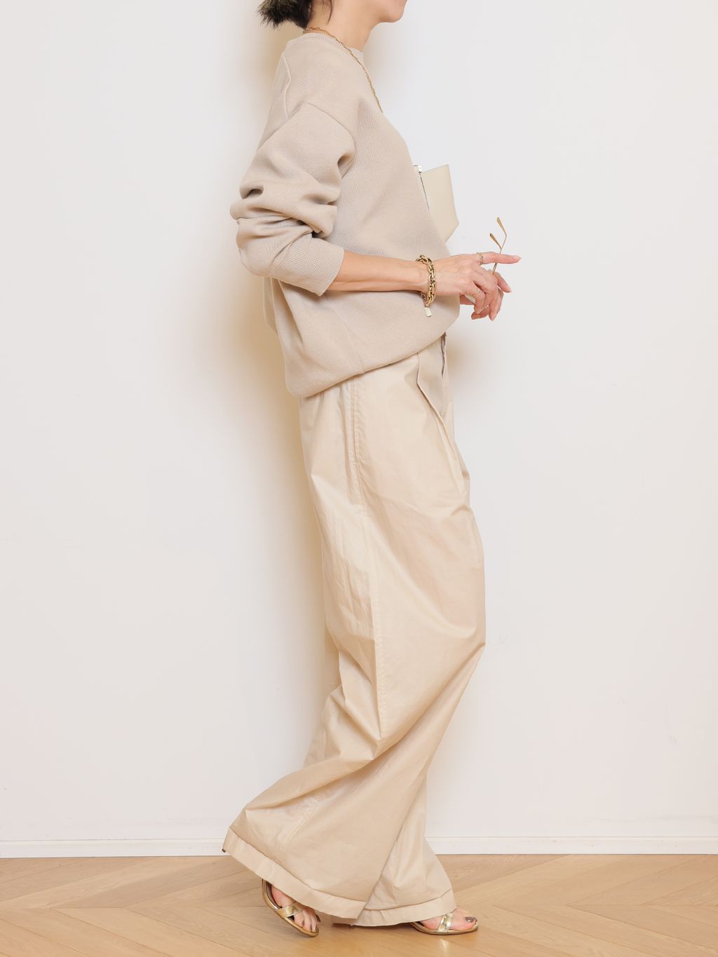 AQUAZZURA/アクアズーラ】 SO NUDE サンダルのコーディネートスナップ