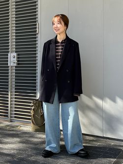 セットアップ対応可/追加2予約》ウォッシャブルツイルダブルジャケット