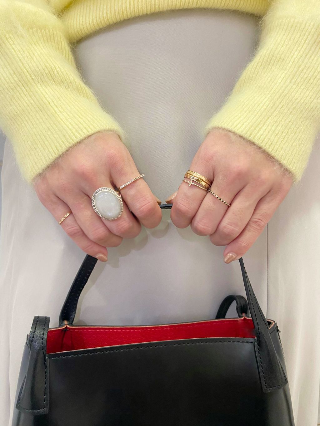 スライスオニキスダイヤネックレス K10のコーディネートスナップ