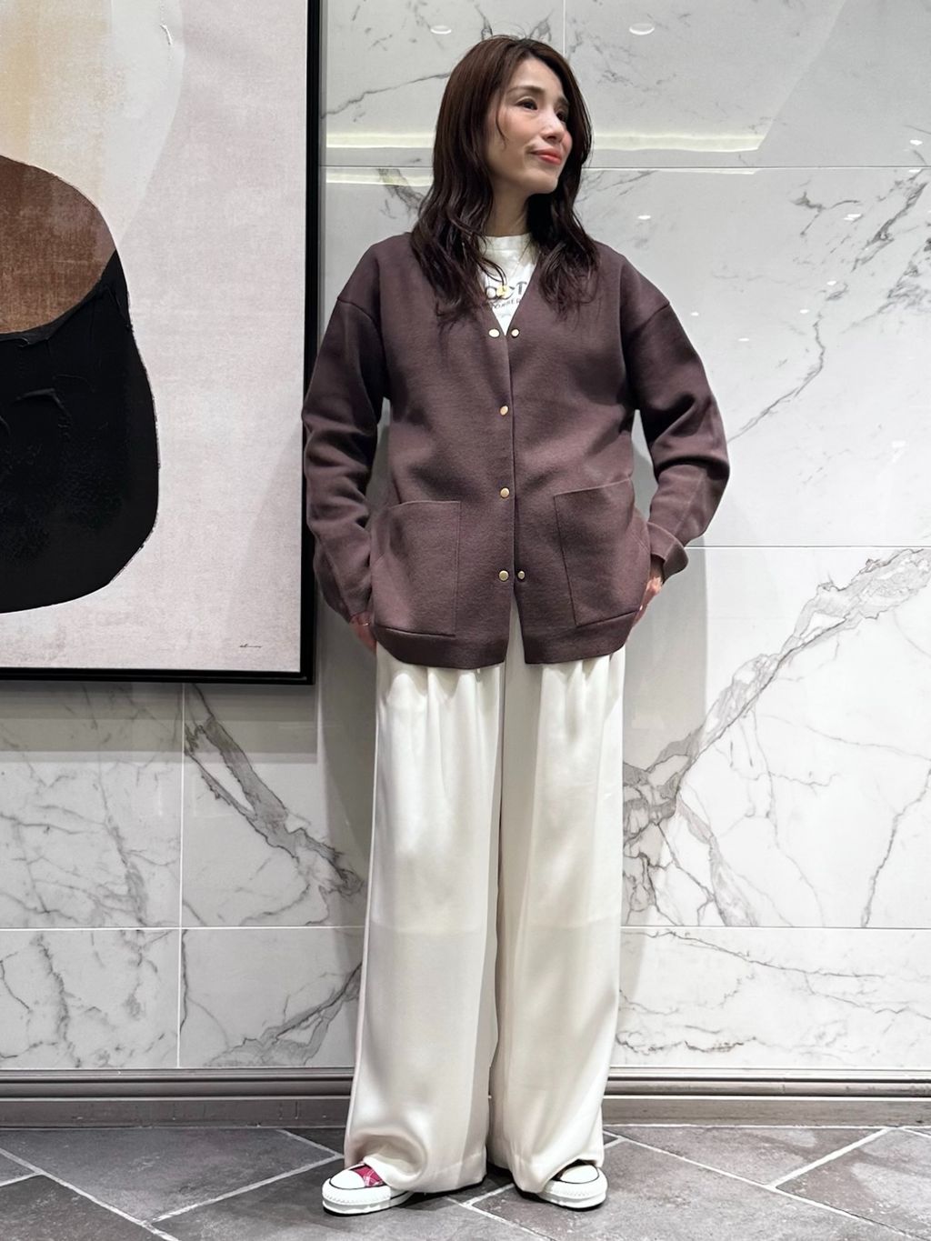 追加》ARTIROSA 撥水テイラーコクーンダウンのコーディネートスナップ