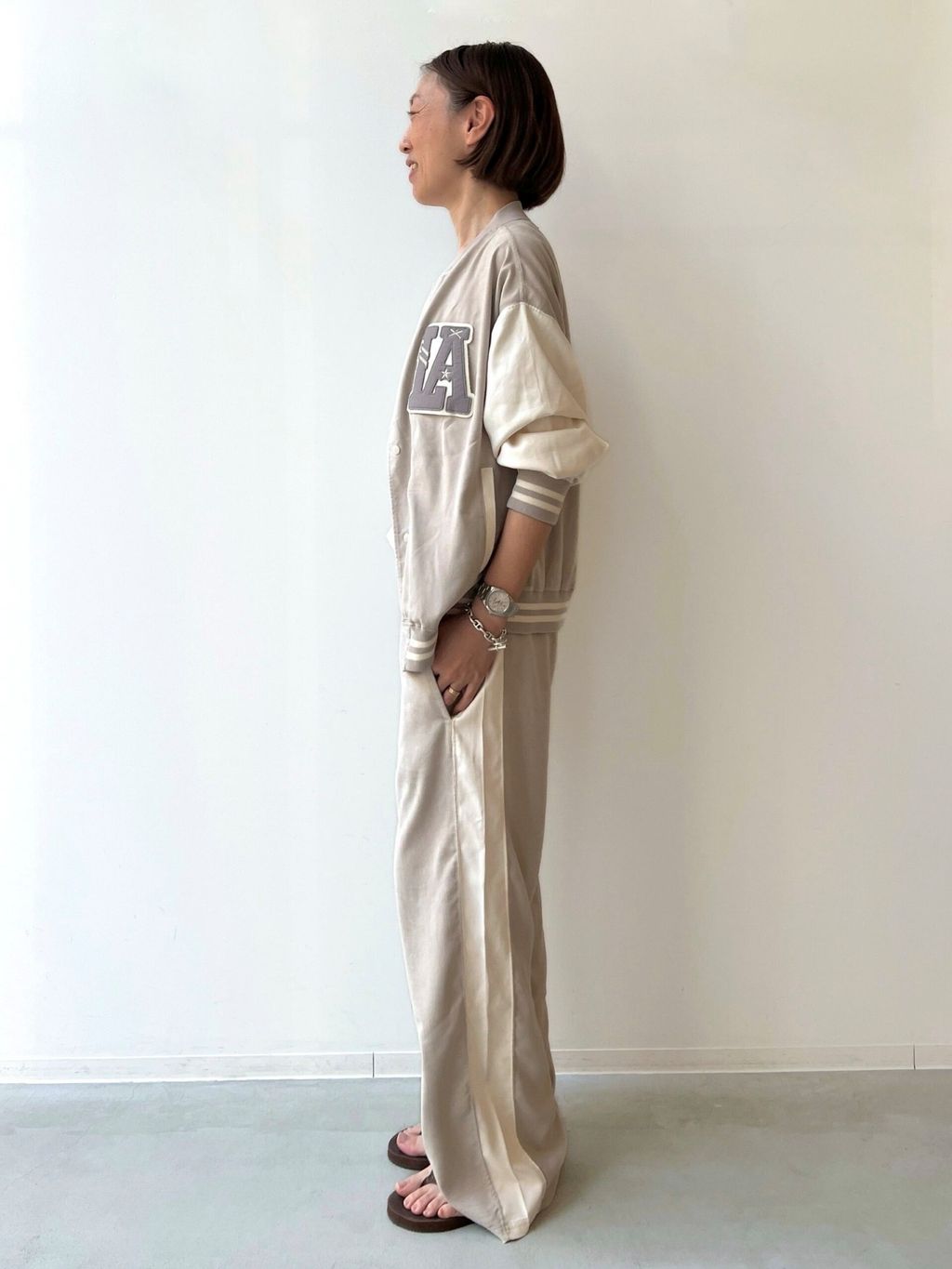 レミ レリーフ　SUEDE LIKE STADIUM JAMPER PANTS REMI RELIEF/レミ レリーフ】 SUEDE LIKE STADIUM JAMPERの