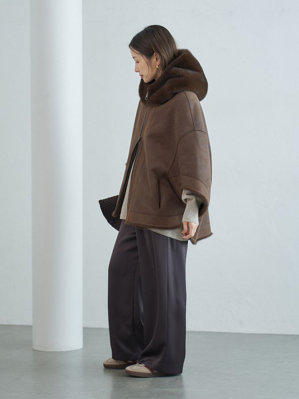 LOU ANDREA/ルーアンドレア ECO FUR BZ エコファーブルゾンの