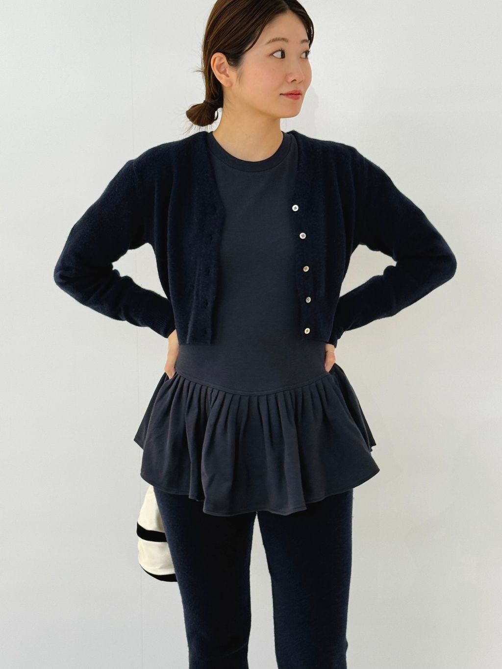 新品未使用タグ付き EDIT.FOR LULU カシミヤ レギンス カシミヤレギンスのコーディネートスナップ（emi）｜EDIT. FOR LULU