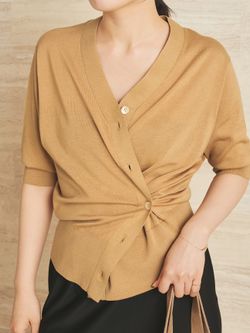 R'IAM カシュクールカーディガンのコーディネートスナップ（risa