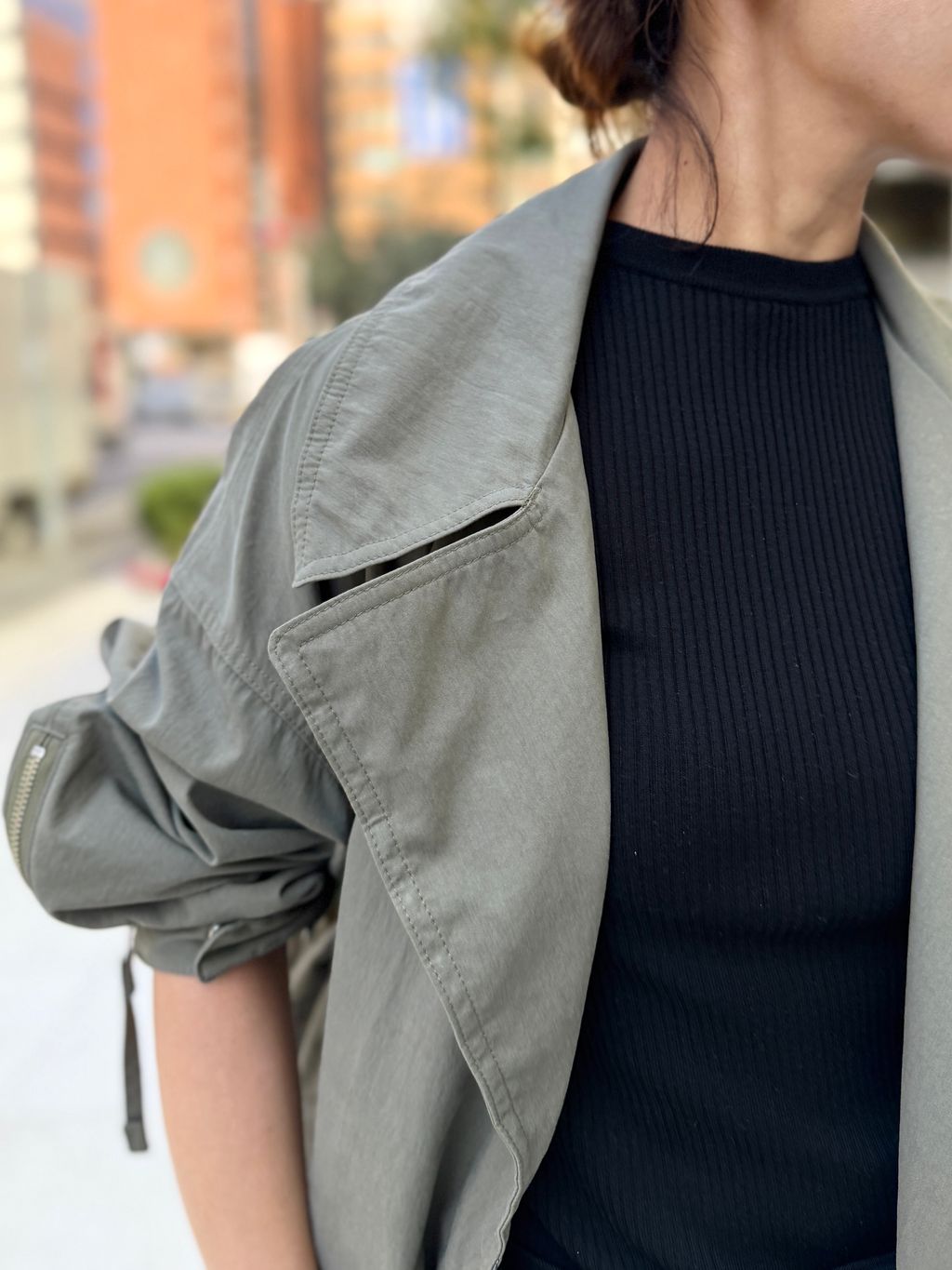 LISIERE MILITARY COATのコーディネートスナップ（PR Sasaki）｜L