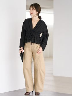 R'IAM RIB SEER カーディガンのコーディネートスナップ（yoshie