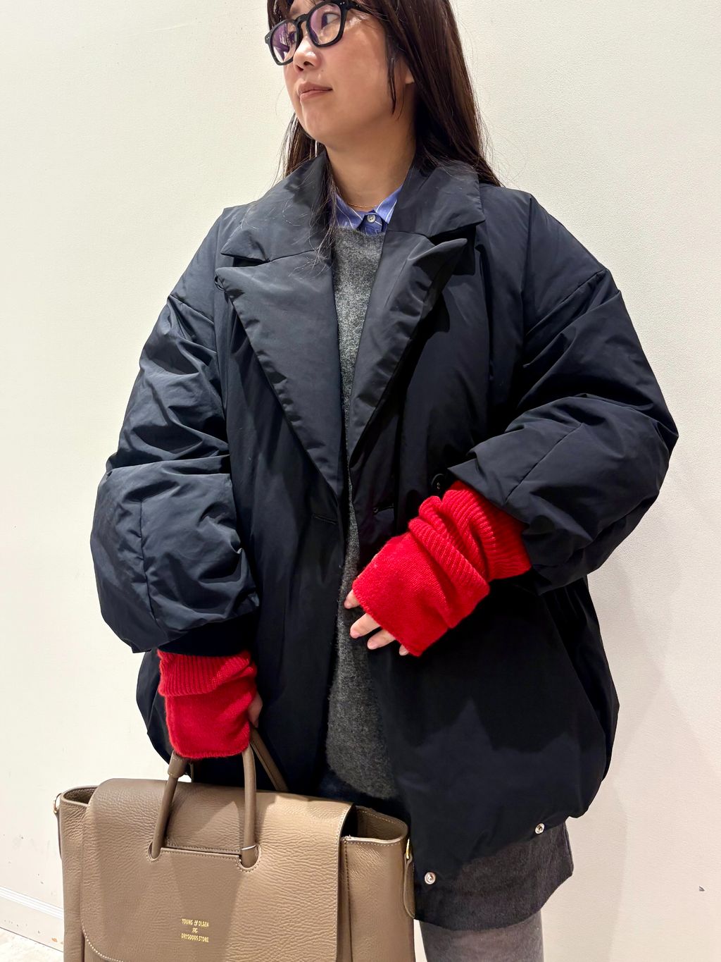 追加2》ARTIROSA撥水テイラーコクーンダウンのコーディネートスナップ