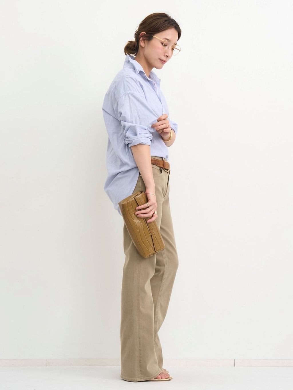 Washed Relax Shirtsのコーディネートスナップ（PR Sasaki）｜L