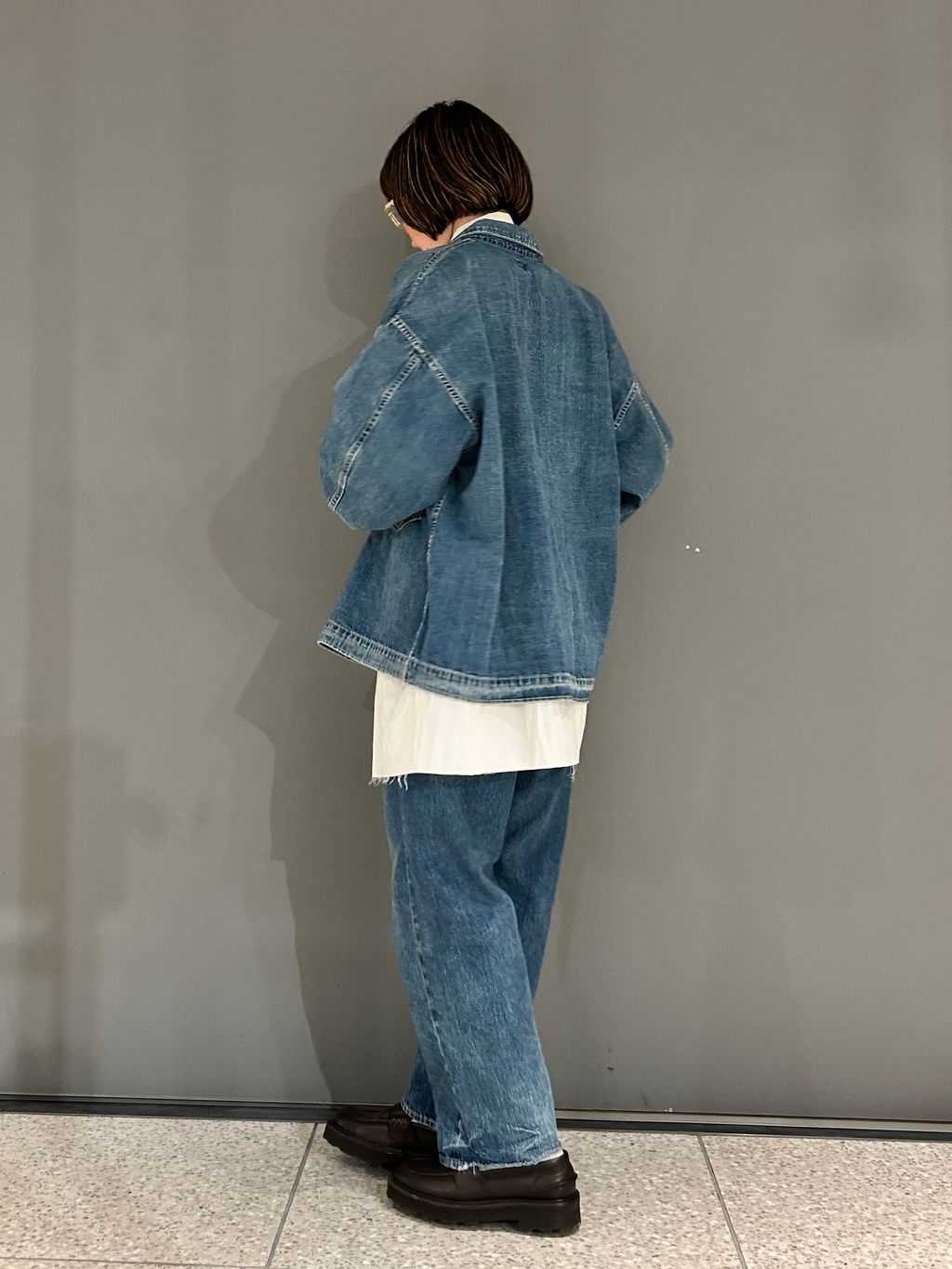 予約》【chimala】for luxe DENIM SHIRT JACKET（045）の