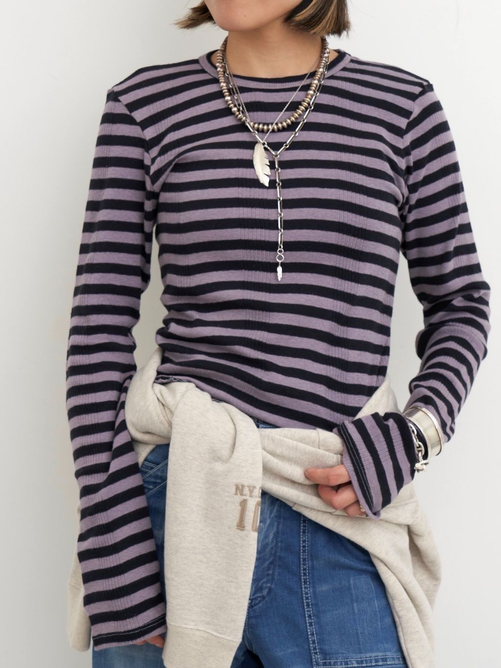 GOOD GRIEF!/グッド グリーフ】 Border Long Sleeve Teeの