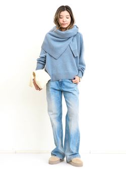 SOFT GOAT/ソフト ゴート】 Boyfriend Crewneck Knitのコーディネート