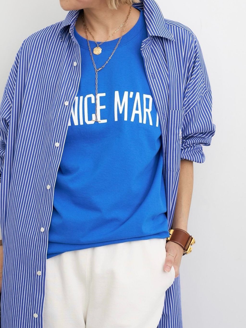 AMERICANA/アメリカーナ】 Stripe Shirt Onepeaceのコーディネート