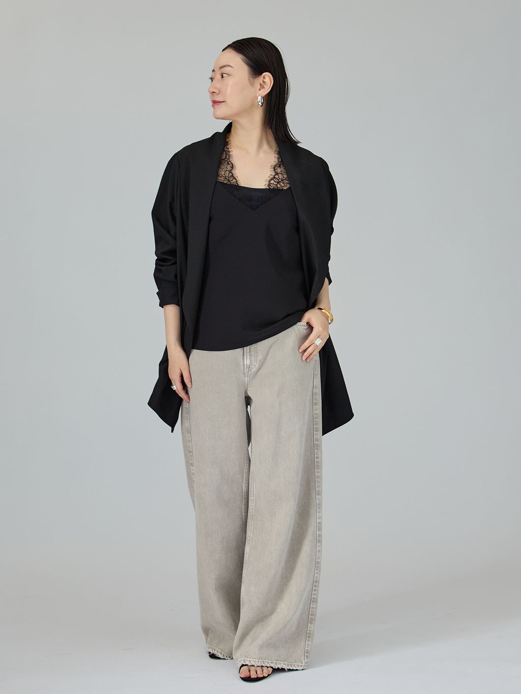 【美品】VERMEIL par IENA 黒 レースブラウス　リボン　23AW 美品】VERMEIL par IENA 黒 レースブラウス リボン 23AW 美品】VERMEIL