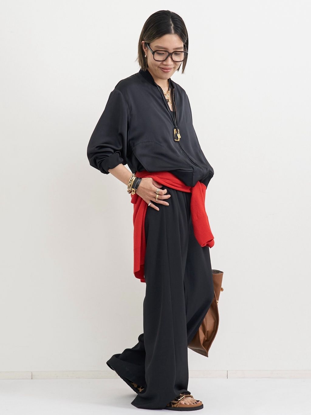 Satin Blousonのコーディネートスナップ（WEB VC.N）｜L'Appartement