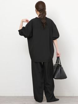□《一部WEB限定》［2点セット］メランジツイルセットアップの