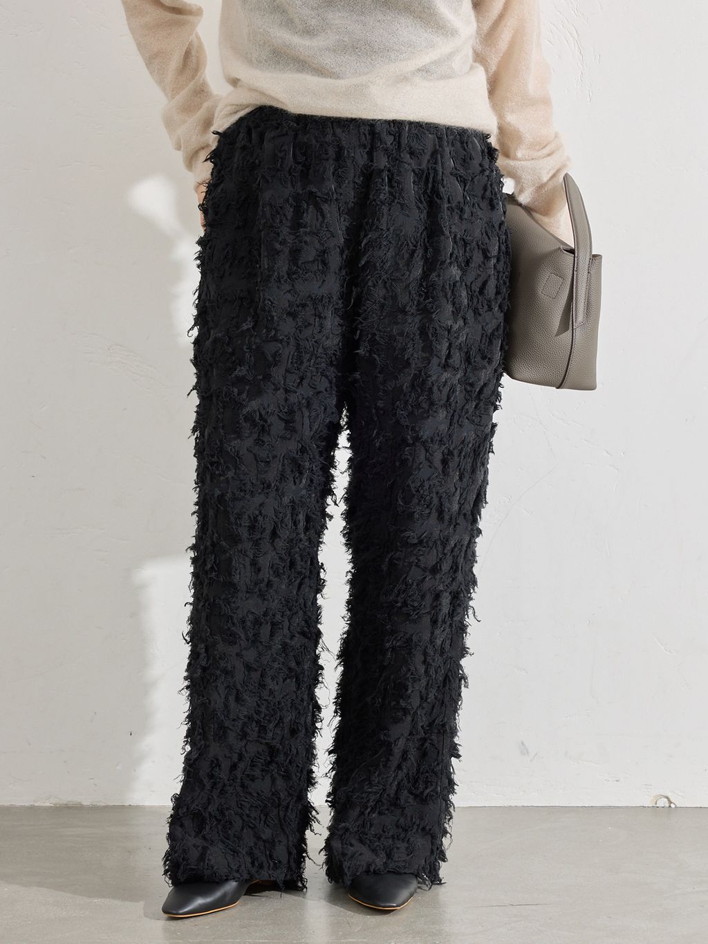 【NEW】イエナ（IENA）/カットジャガードパンツ カットジャガードパンツのコーディネートスナップ（Suzy）｜IENA