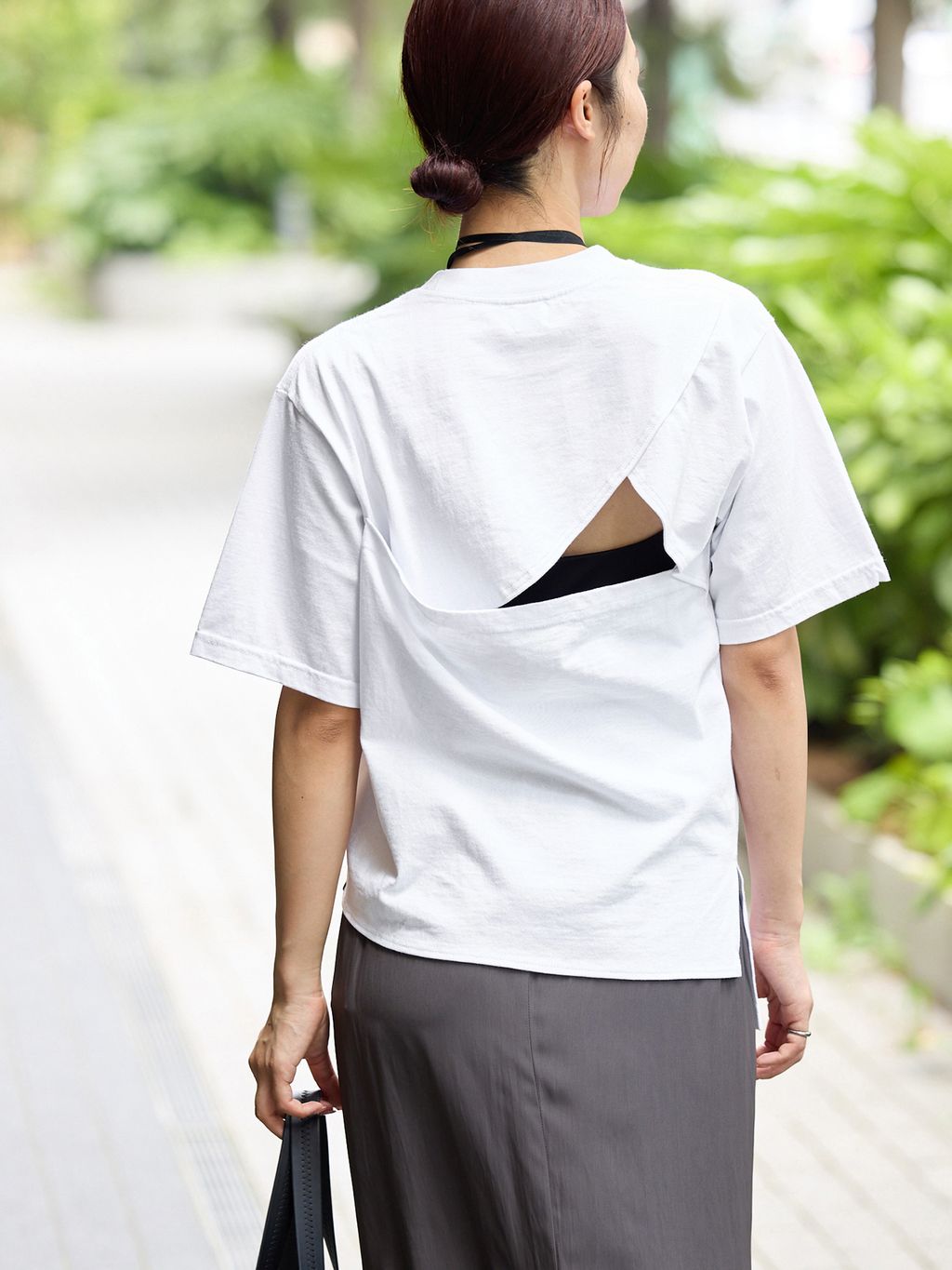 IENA - 美品★SINME★カットソー FOLKIN' VIOLETTE ROOM BACK OPEN TEE Tシャツ FVR26411の