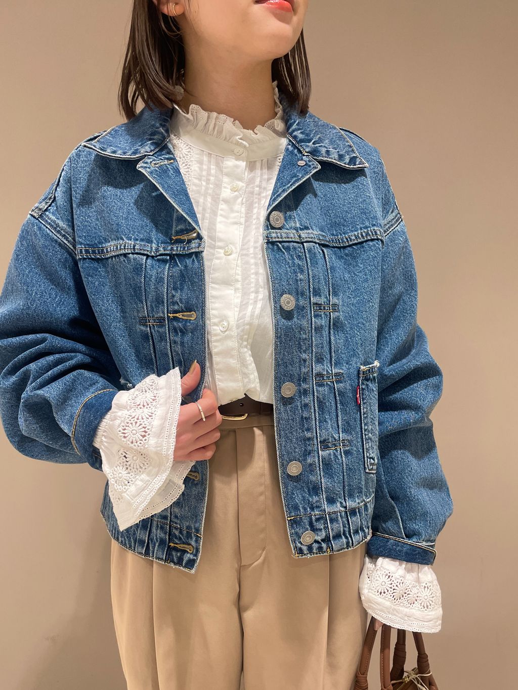 追加》Levi's/リーバイス SLOBE別注 BALLOON SLEEVE TRACKER デニム