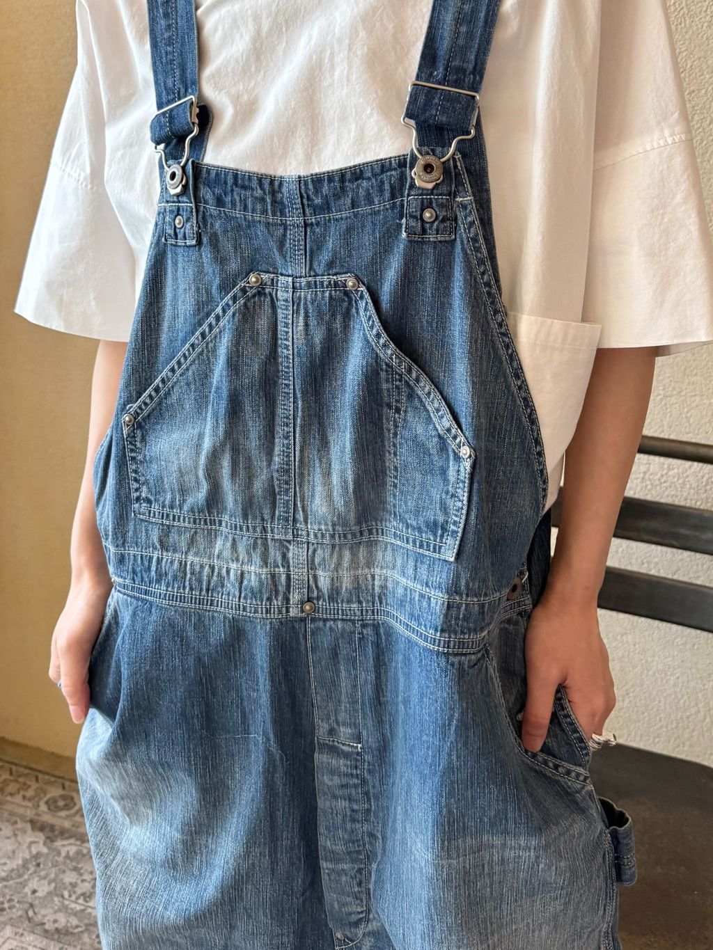 chimala】 8.5OZ W WIDTH DENIM OVERALLのコーディネートスナップ（KS