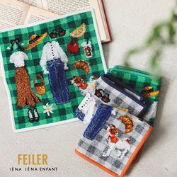 ☆新品未使用☆フェイラー イエナ コラボハンカチ 2枚セット FEILER 別注 PIQUE-NIQUE IENAハンカチ 抽選販売エントリーのお知らせ