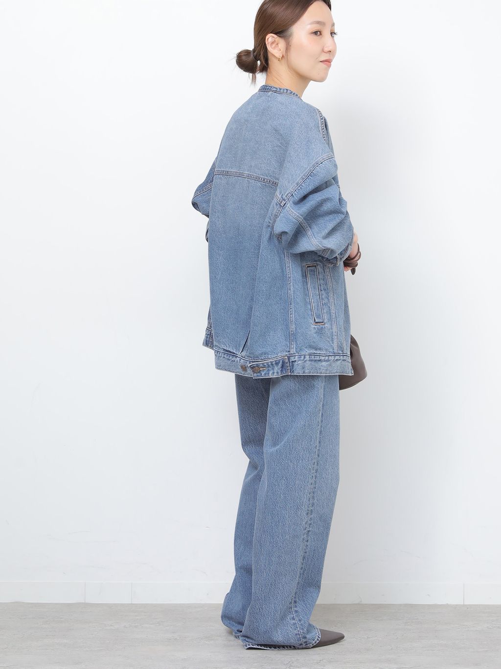 26SS新作］別注【LEVI'S】COLLARLESS XL TRUCKER：デニムジャケットの