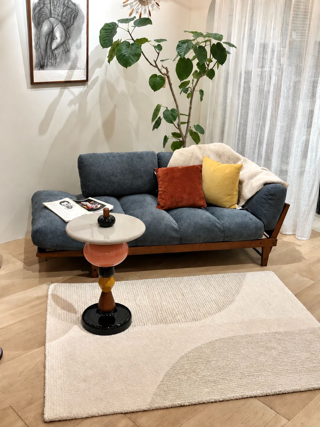 予約》《大型商品》ALVESTA SOFA BLG アルベスタソファ ブルーグレーの