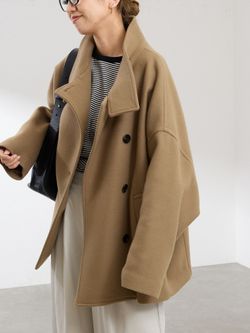 ≪一部カラーWEB限定 / 追加予約≫メルトンコクーンコートの
