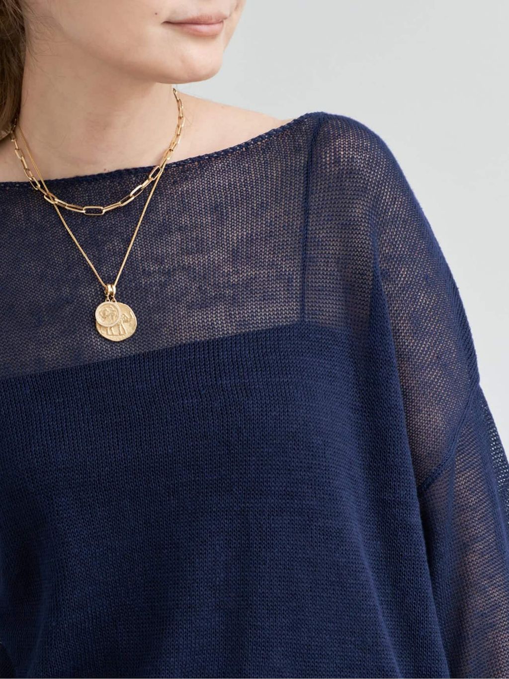 LINO Sheer プルオーバーのコーディネートスナップ（MIZU）｜Deuxieme
