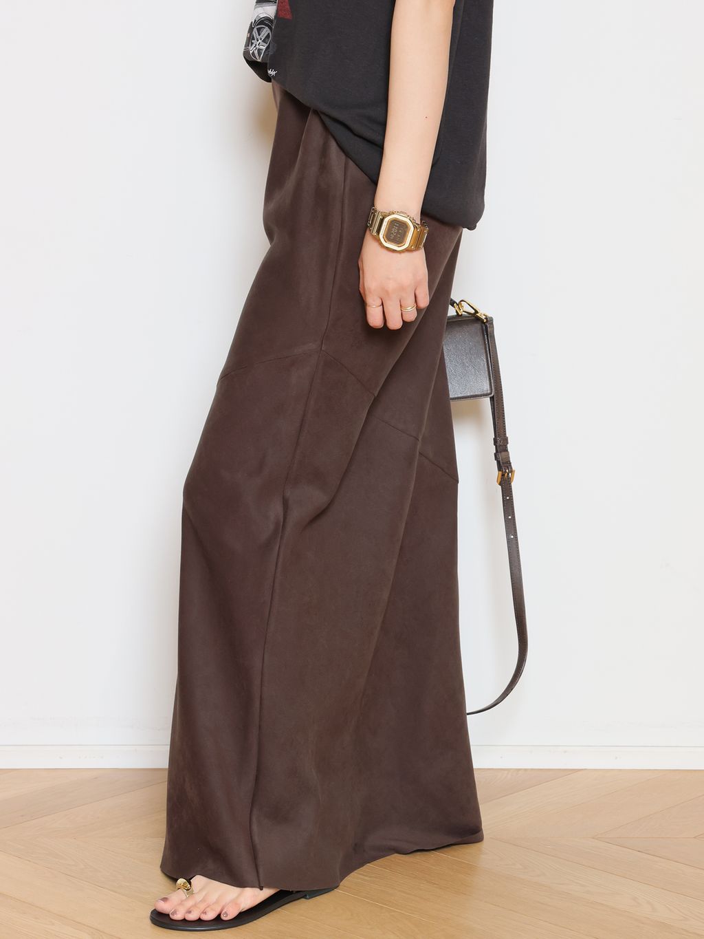 Col Pierrot/コル ピエロ】Fake suede Maxi スカートのコーディネート