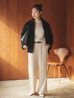 予約》CALUX / キャラクス 別注 ZIP ブルゾンのコーディネートスナップ