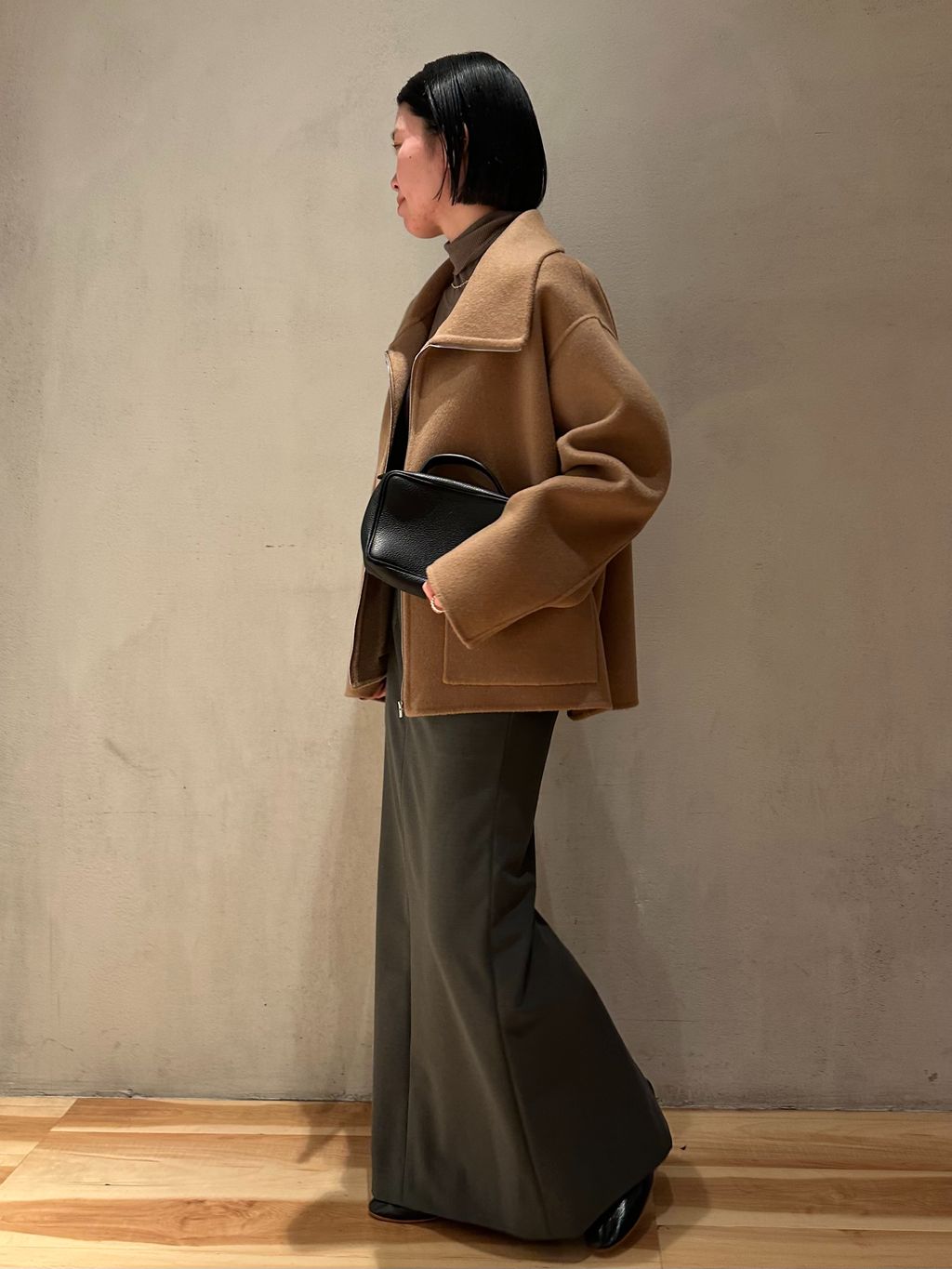 R'IAM スタンドZIPコートのコーディネートスナップ（hina）｜Plage